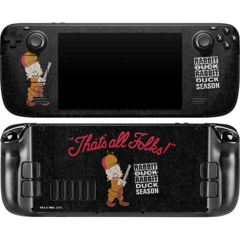 Looney Tunes Elmer Fudd Thats All Folks Steam Deck Handheld Gaming Computer Skin